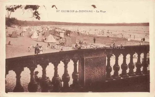 AK / Ansichtskarte Saint-Georges-de-Didonne ROYAN 17 Charente-Maritime La-Plage Strandpromenade Balustrade Badezelte Strandbesucher Meer Baeume