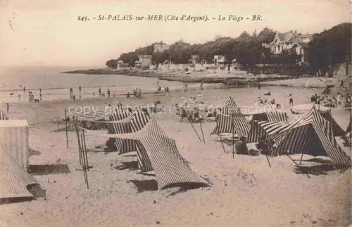 AK / Ansichtskarte SAINT-PALAIS-SUR-MER Rochefort 17 Charente-Maritime La-Plage Strand Badegaeste Strandkabinen Meer Villen Badeort