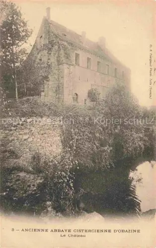 AK / Ansichtskarte Obazine Aubazines Brive-la-Gaillarde 19 Correze Abbaye-Cistercienne Château Steingebaeude Baeume Steinmauer Klosterruine