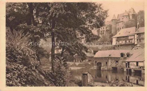 AK / Ansichtskarte Uzerche Tulle 19 Correze Burg Fluss Fachwerk Muehle Baeume Altstadt Turm