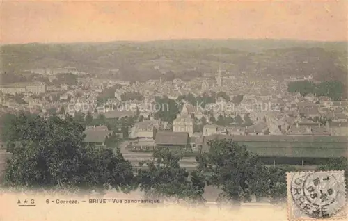 AK / Ansichtskarte BRIVE -LA-GAILLARDE 19 Correze Vue-panoramique Stadtansicht Kirchturm Bahnhofshalle Daecher Baeume Huegel