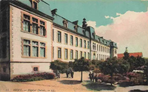 AK / Ansichtskarte BRIVE -LA-GAILLARDE 19 Correze Hôpital-Dubois Krankenhaus Baeume Gartenanlage Passanten Handkoloriert