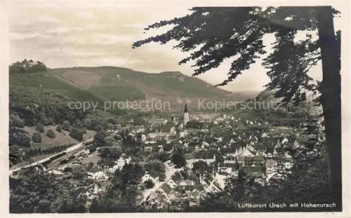 AK / Ansichtskarte URACH Bad Reutlingen BW Hohenurach Luftkurort Stadtansicht Kirche Tal Berge Wald Burgruine