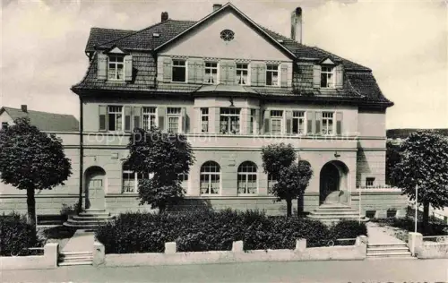 AK / Ansichtskarte Stetten kalten Markt Kindergenesungsheim Villengebaeude Baeume Eingangsportal Garten S-W-Fotokarte