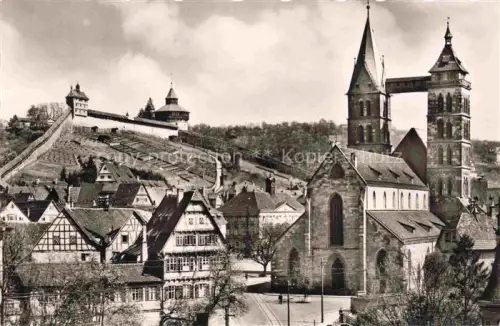 AK / Ansichtskarte EssLINGEN  Neckar BW Stadtkirche Burg Fachwerkhaeuser Altstadt Weinberg Turm