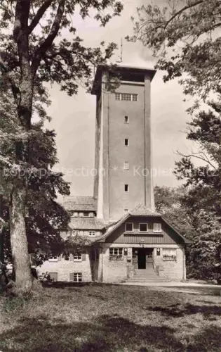 AK / Ansichtskarte Goenningen Reutlingen BW Rossbergturm Wanderheim Schwaebischer-Albverein Turm Wald Baeume