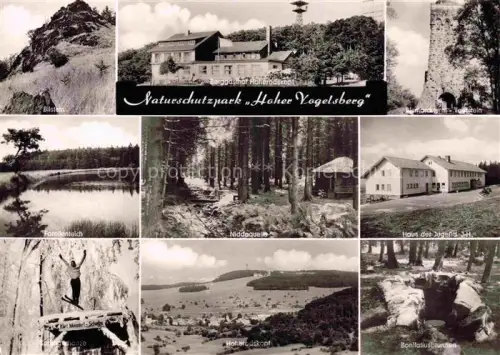 AK / Ansichtskarte Hoherodskopf Schotten Hessen Bilstein Berggasthof Blonkardturm Taufstein Forellenteich Niddaquelle Haus-der-Jugend Bonifatiusbrunnen Naturschutzpark Mehrbildkarte