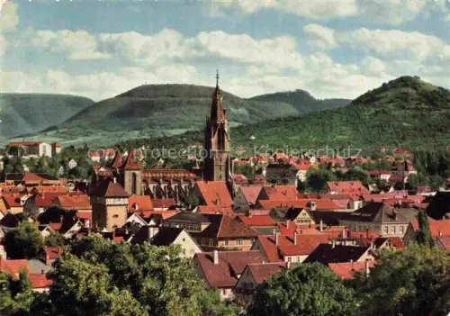 AK / Ansichtskarte Achalm REUTLINGEN BW Marienkirche Stadtansicht Daecher Berge Kirche Gotik