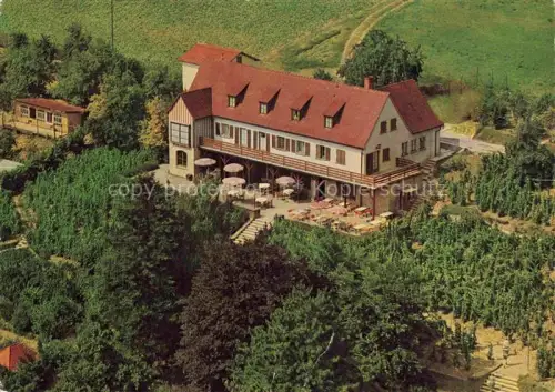 AK / Ansichtskarte Oberderdingen Weinsstube-Kern Weinberg Terrasse Luftaufnahme Gasthaus Weinanbau