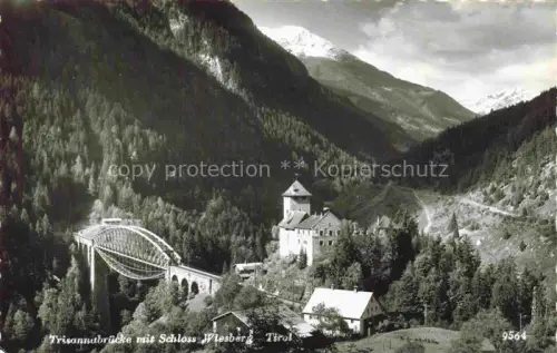 AK / Ansichtskarte Trisannabruecke Arlbergbahn AT Trisannabruecke Schloss-Wiesberg Viadukt Bruecke Berge Wald Tirol Landeck
