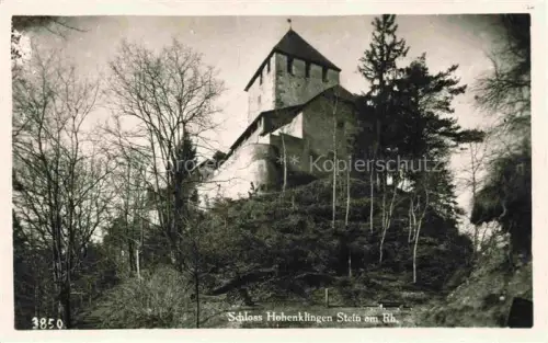 AK / Ansichtskarte Hohenklingen Burg Stein am Rhein SH Schloss-Hohenklingen Schloss Baeume Turm Schaffhausen