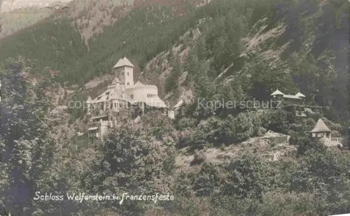 AK / Ansichtskarte Schloss Welfenstein Franzensfeste Fortezza Bolzano IT Schloss Turm Felsen Berge Wald Eisacktal