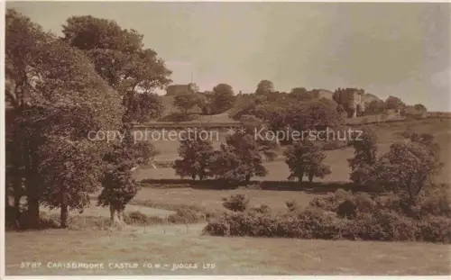AK / Ansichtskarte Carisbrooke Castle Isle of Wight IOW UK Carisbrooke-Castle Burg Felder Baeume Wiesen