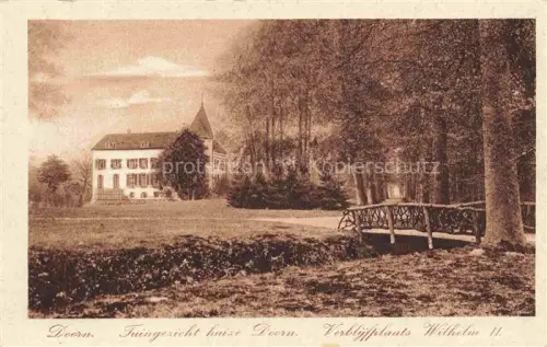 AK / Ansichtskarte Huize Doorn UTRECHT NL Tuingezicht Villa Schlosspark Bruecke Baeume Wilhelm-II