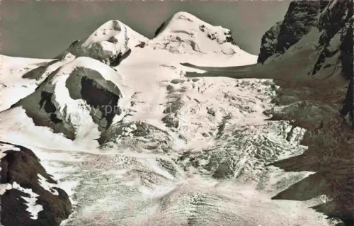 AK / Ansichtskarte ZERMATT VS Castor Pollux Schwaerzegletscher Gornergrat Gletscher Gipfel Firn Hochgebirge Wallis