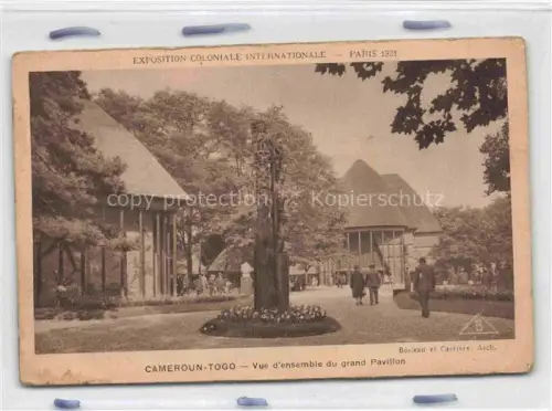 AK / Ansichtskarte Exposition Coloniale Internationale Paris 1931 Cameroun Togo Vue d ensemble grand Pavillon