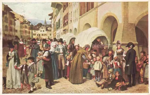 AK / Ansichtskarte ANKER Albert (1831-1910) Kuenstlerkarte Schweiz Die Stanser Kinder in Munten