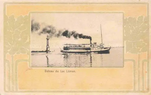 AK / Ansichtskarte Dampfer Binnenschifffahrt Beteau du Lac Leman Schweiz
