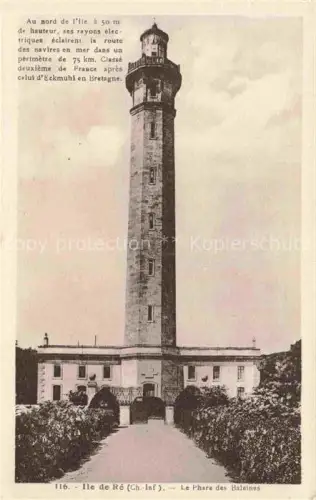 AK / Ansichtskarte Leuchtturm Lighthouse Faro Phare-- Le Phorte des Baleines