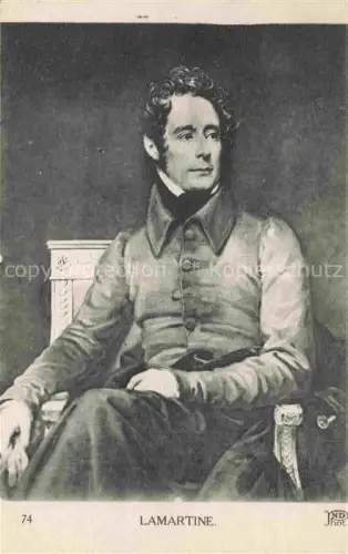 AK / Ansichtskarte LAMARTINE ALPHONSE DE Politik France Paris Portraet Pose 