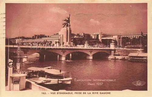 AK / Ansichtskarte Exposition Internationale Paris 1937 Vue D Ensemble Prise de la Rive Gauche