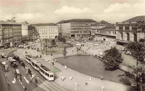 AK / Ansichtskarte STRAssENBAHN Tramway-- Hannover Ernst August Platz Hauptbahnhof 