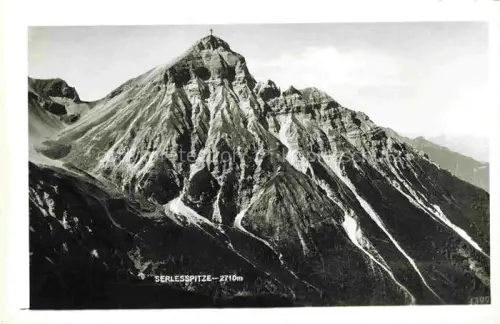 AK / Ansichtskarte Serlesspitze 2710m Neustift Stubaital Tirol AT Serlesspitze Gipfelkreuz Berggipfel Felsen Geroell Stubaital