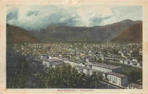 AK / Ansichtskarte Rovereto Trento IT Stadt Bergtal Alpen Haeuser Baeume Wolken Tal