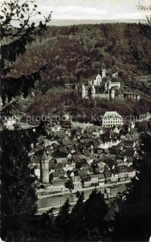 AK / Ansichtskarte Wertheim Main BW Main Burg Altstadt Turm Stadtansicht Wald Haeuserzeilen