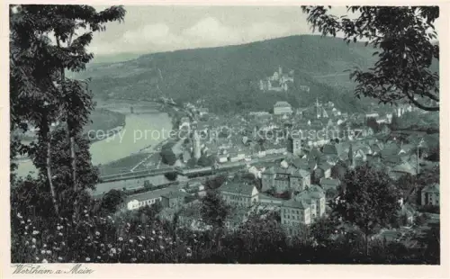 AK / Ansichtskarte Wertheim Main BW Main Fluss Altstadt Schloss Panorama Huegel Bruecke