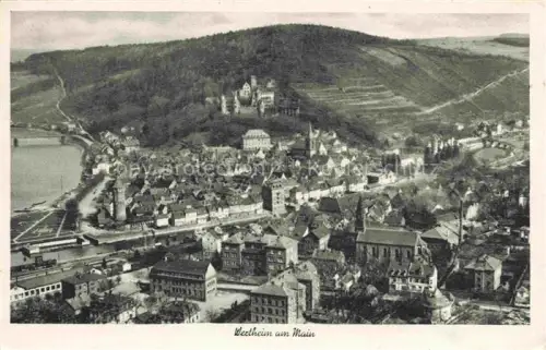 AK / Ansichtskarte Wertheim Main BW Schloss Main Altstadt Kirche Panorama Huegel Weinberge