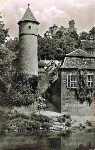 AK / Ansichtskarte Wertheim Main BW Kittsteinturm Turm Schloss Tauber Stadtmauer Gasse Ufer
