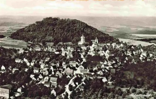 AK / Ansichtskarte Hohenstaufen 684m Goeppingen BW Stadtpanorama Kirche Hohenstaufen-Berg Felder Luftbild Wald