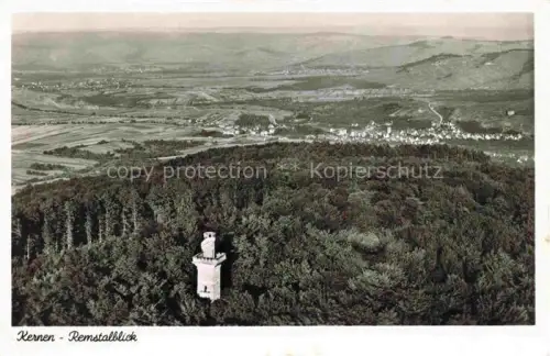 AK / Ansichtskarte Kernen Remstal BW Remstalblick Aussichtsturm Wald Remstal Tal Felder