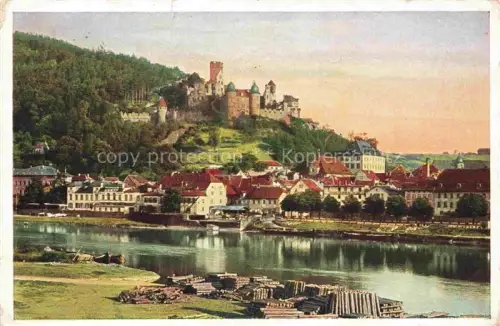 AK / Ansichtskarte Wertheim Main BW Burg Fluss Holzstapel Altstadt Huegel