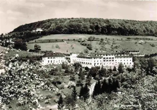 AK / Ansichtskarte BAD MERGENTHEIM BW Sanatorium-Taubertal Kurgebaeude Park Wald Huegel
