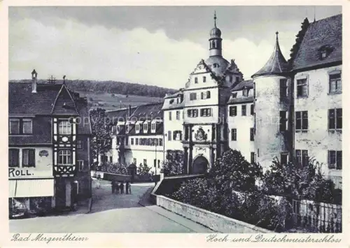 AK / Ansichtskarte BAD MERGENTHEIM BW Hoch-und-Deutschmeisterschloss Schloss Torturm Fachwerk Strasse Altstadt