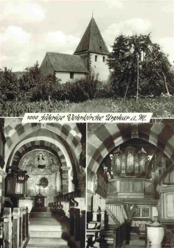 AK / Ansichtskarte Urphar Wertheim BW Jakobskirche Wehrkirche Kirchturm Innenraum Orgel Fresken Romanik