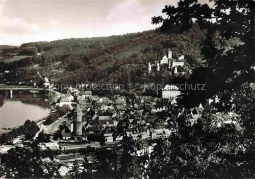 AK / Ansichtskarte Wertheim Main BW Schloss Turm Main Altstadt Bruecke Wald Huegel Stadtblick