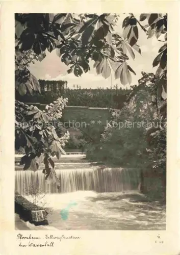AK / Ansichtskarte PFORZHEIM BW Dillweissenstein Wasserfall Fluss Kastanienbluete Natur Wald Wehr