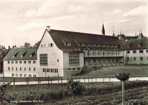 AK / Ansichtskarte BAD BOLL  Goeppingen BW Evangelische-Akademie Tagungshaus Kirchturm Garten Gaestehaus