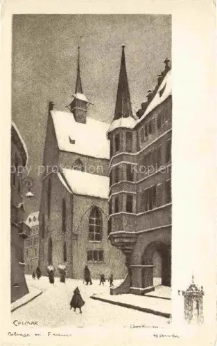 AK / Ansichtskarte HANSI  Waltz J J (1873-1951) Kuenstlerkarte Alsace Elsass Colmar 