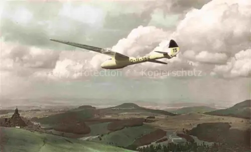 AK / Ansichtskarte Segelflug Gliding Vol-Voile Vuolo-a-Vela Volo-a-Vela-- Die Rhoen Wasserkuppe 