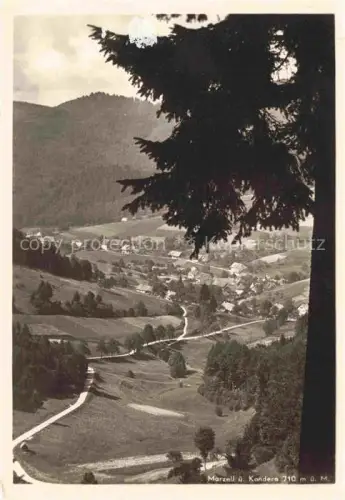 AK / Ansichtskarte Marzell Malsburg-Marzell Kandern BW Schwarzwald Tal Ortskern Wiesen Wald Berge Kandern Tannen