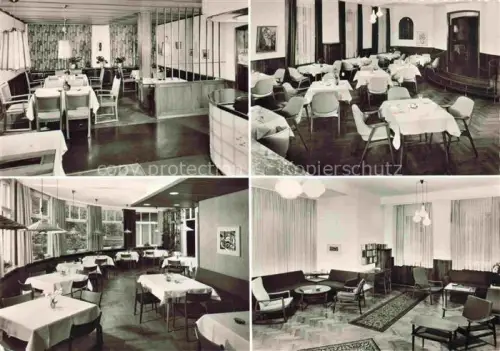 AK / Ansichtskarte WILDBAD  Bad Schwarzwald BW Hotel-Frey Restaurant Speisesaal Aufenthaltsraum Tische Sessel Innenausstattung