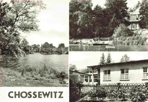 AK / Ansichtskarte Chossewitz Friedland Mark Brandenburg See Seehaus DJH-Raymonde-Dieu Jugendherberge Boot Ufer Ferienheim