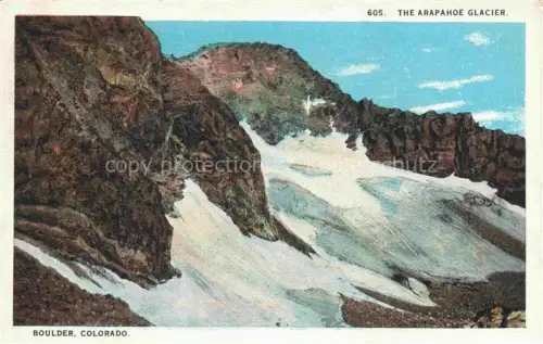 AK / Ansichtskarte Boulder Colorado USA Arapahoe-Glacier Gletscher Felsen Schnee Berge Colorado