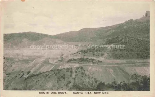 AK / Ansichtskarte Santa Rita Silver City New Mexico USA South-Ore-Body Tagebau Kupfermine Bergbau Berge Landschaft