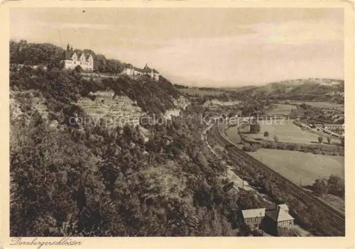 AK / Ansichtskarte Dornburg-Camburg Thueringen Dornburgschloesser Goetheschloss Saaletal Felsen Schloss Eisenbahn Tal Wald