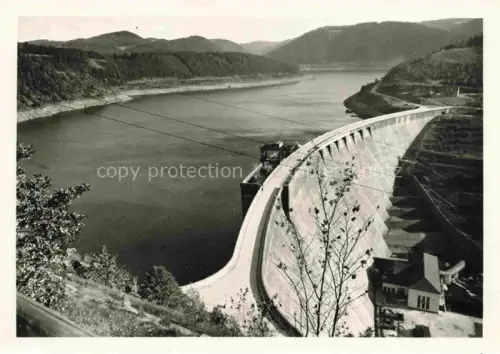 AK / Ansichtskarte Hohenwarte Saaletalsperre Saalfeld-Rudolstadt Thueringen Saaletalsperre Sperrmauer Stausee Guenthersheil Saale Wald Berge Kraftwerk